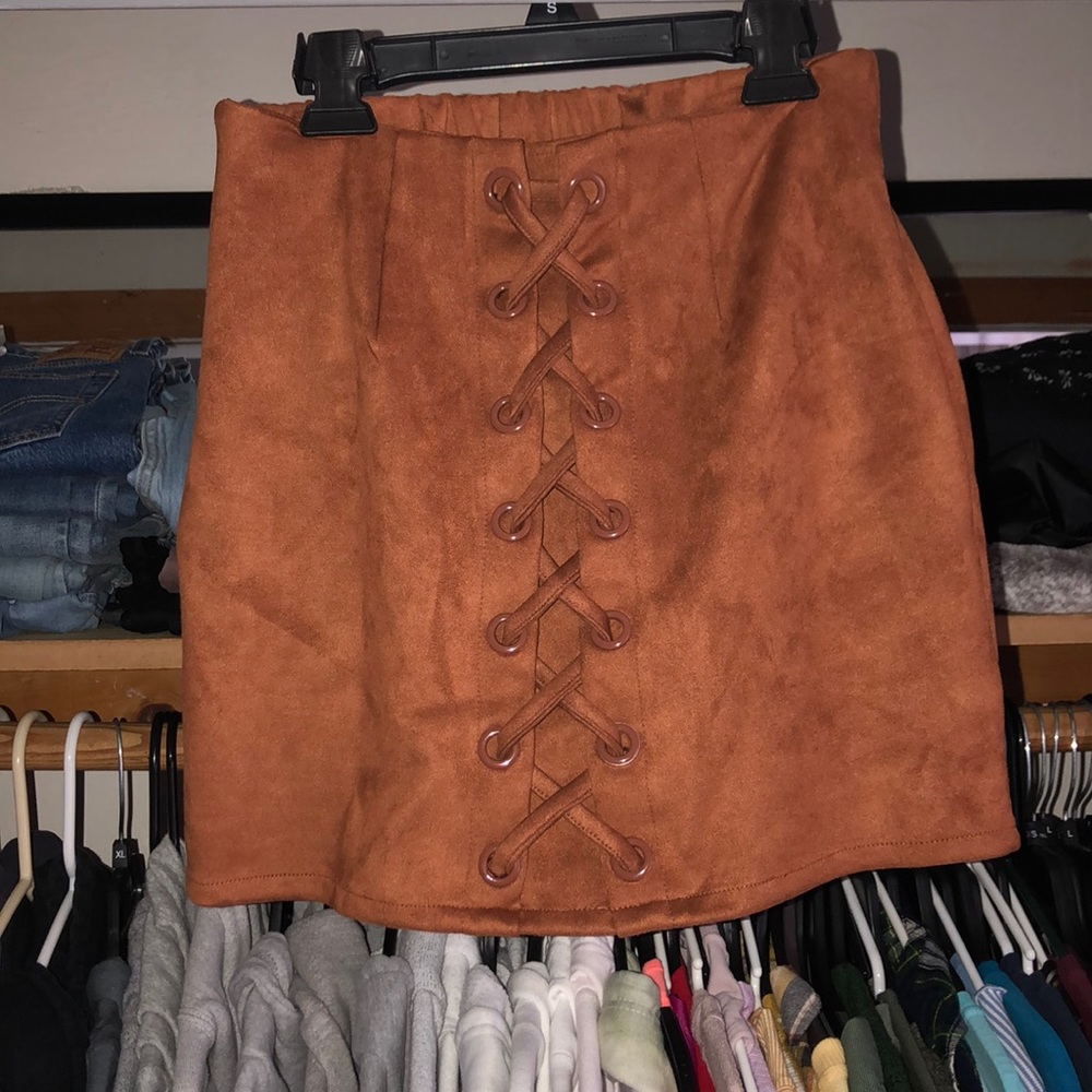 Burn orange skirt